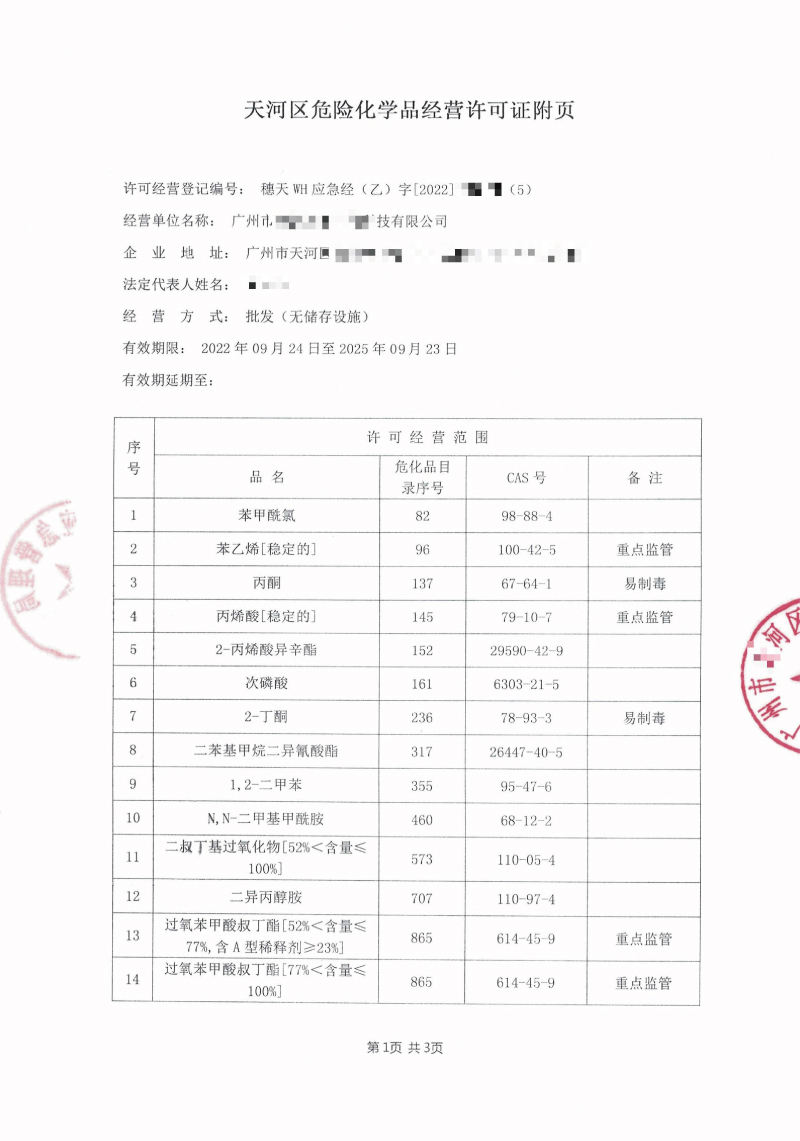 危险化学品许可证办理要注意哪些细节？